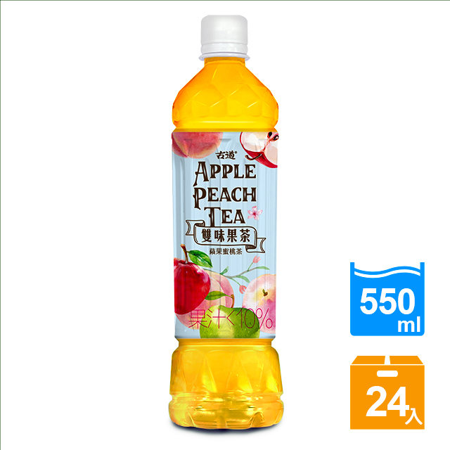 古道雙味果茶(蘋果蜜桃茶)550ml*24瓶