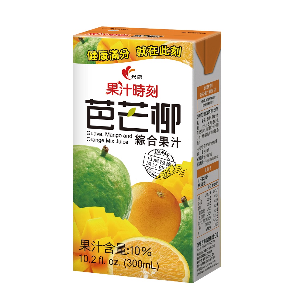 《果汁時刻》芭芒柳汁300ml(24入x3箱)