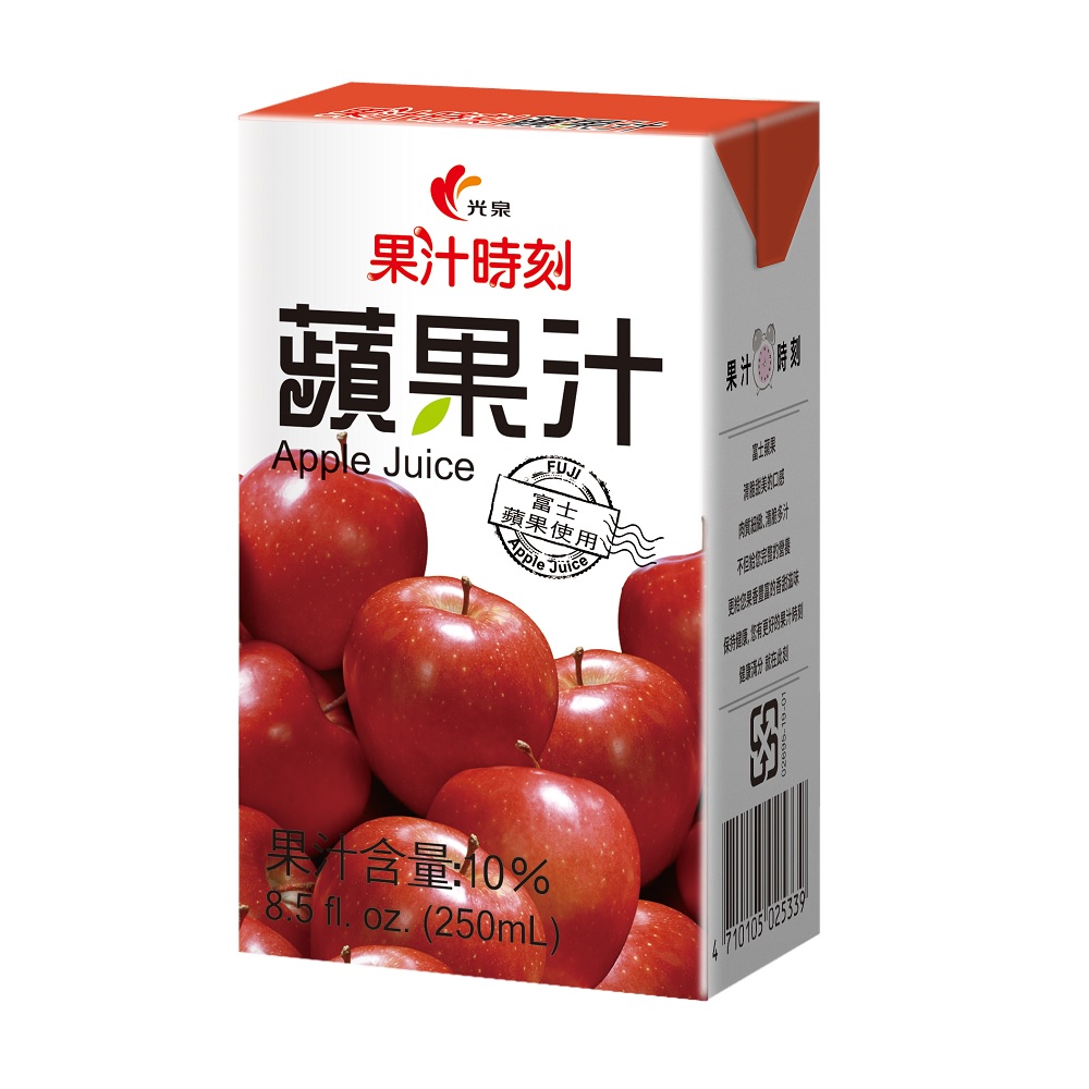 《果汁時刻》蘋果汁250ml(24入)