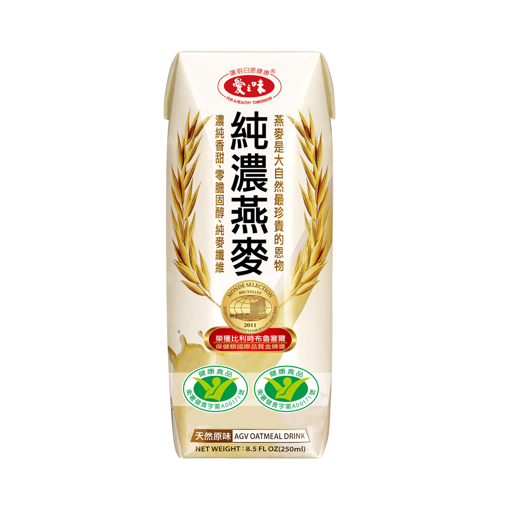 【愛之味】純濃燕麥 無菌保鮮包250ml(24入x2箱)