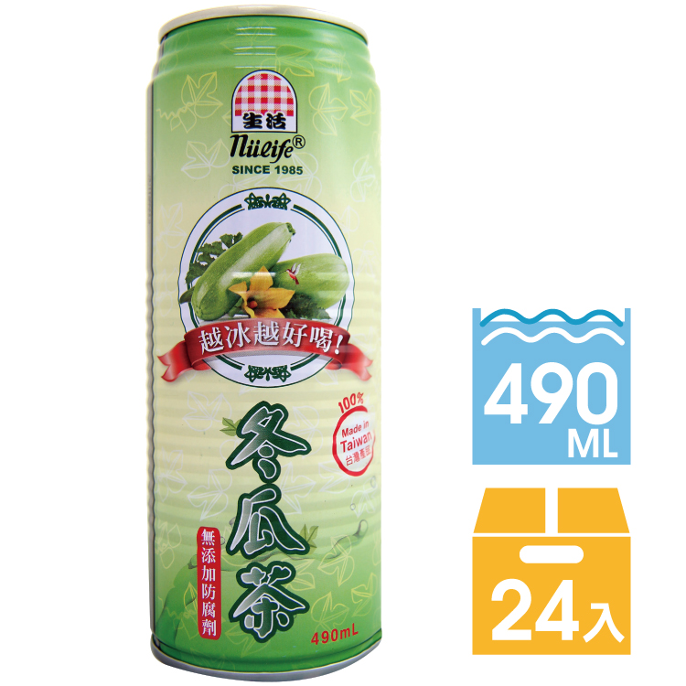 《生活》冬瓜茶 490mlX24入 Winter Melon Tea