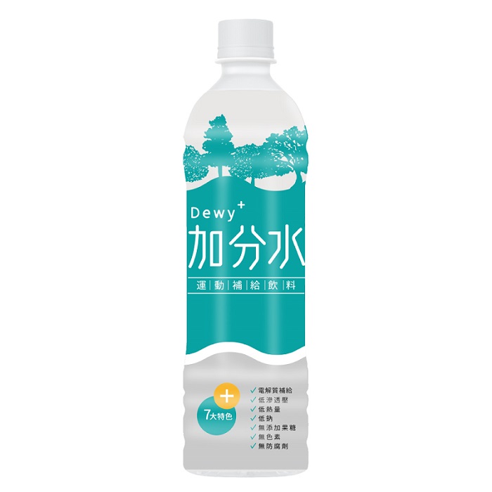 生活 加分水Dewy+運動補給飲料600ml(24入/箱)