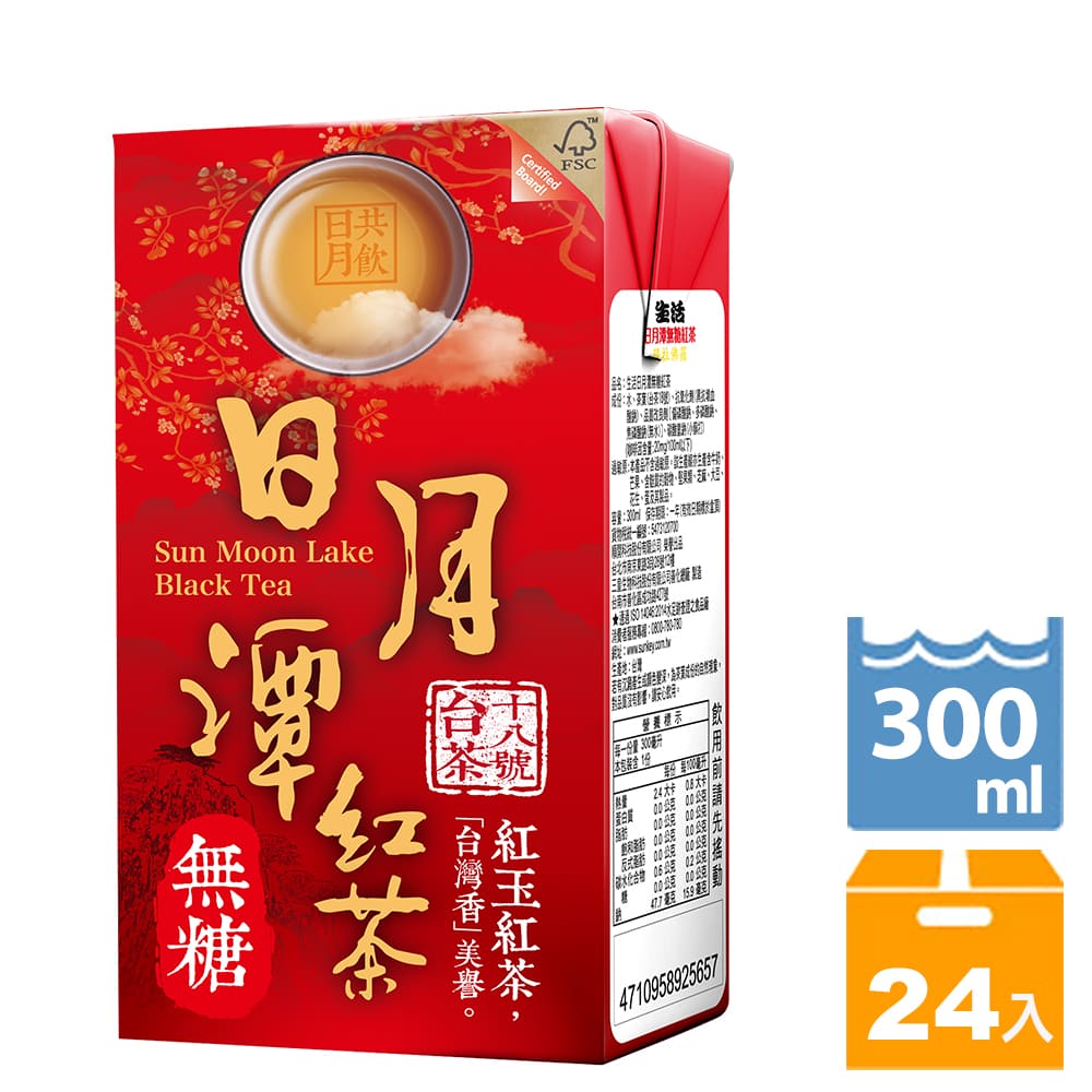 生活 日月潭無糖紅茶(300mlx24入)