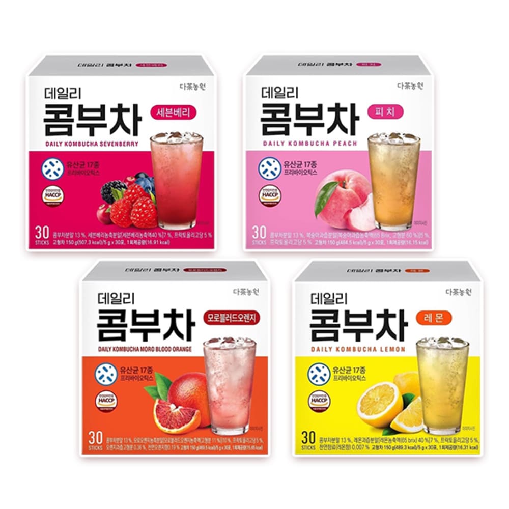 【韓國 Danongwon】乳酸菌康普茶 檸檬口味 (5克x30包/盒)