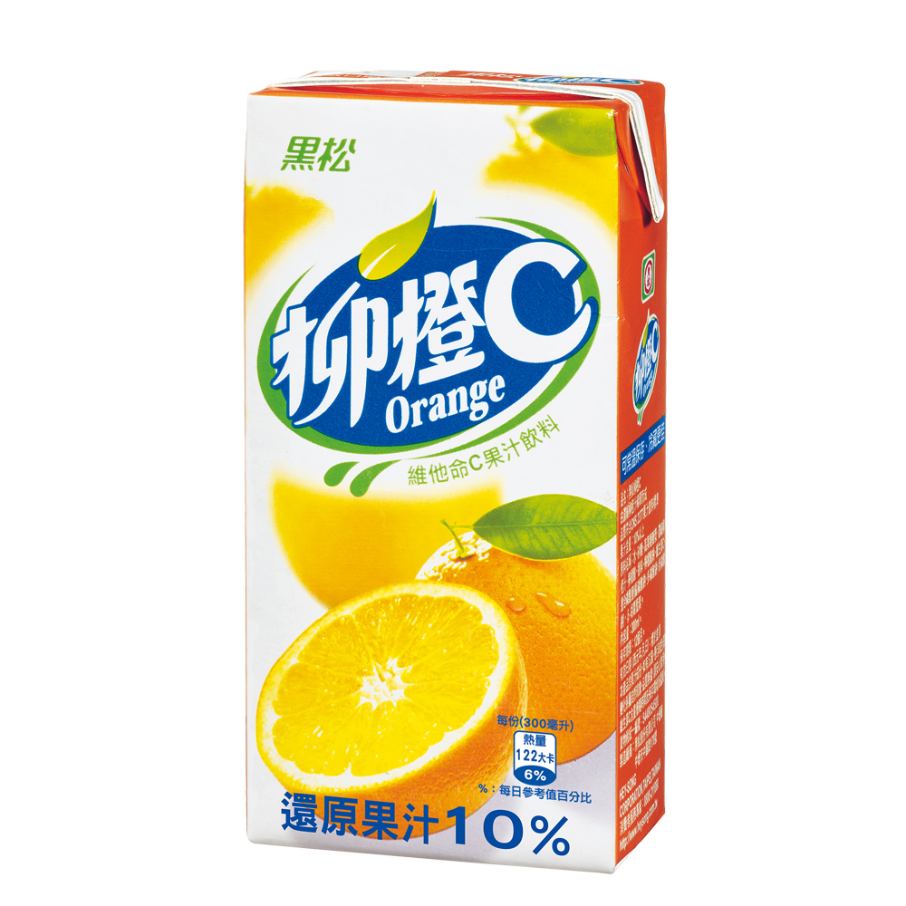黑松柳橙C 柳橙果汁飲料300ml (24入/箱)