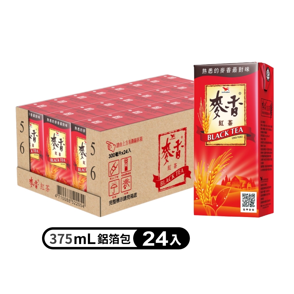 《統一》麥香紅茶 375ml(24入/箱)x2箱