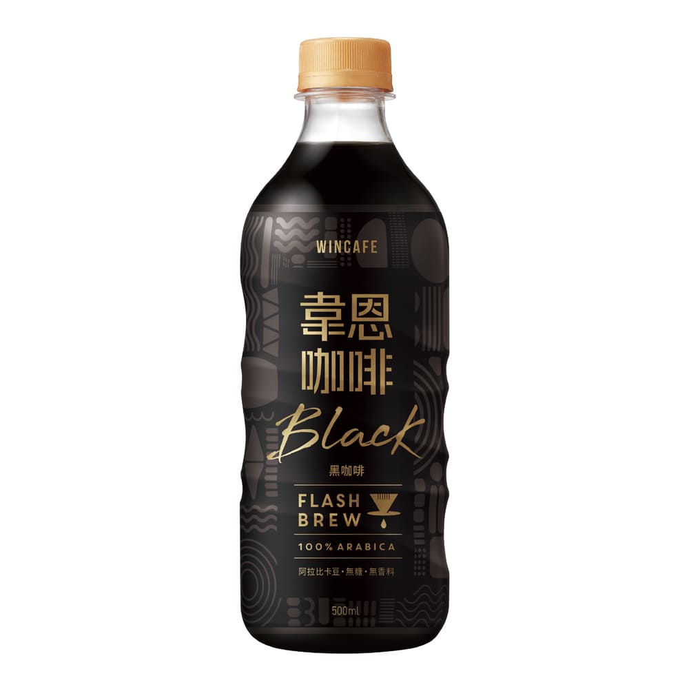 黑松韋恩Flash Brew閃萃黑咖啡 500ml (24入)