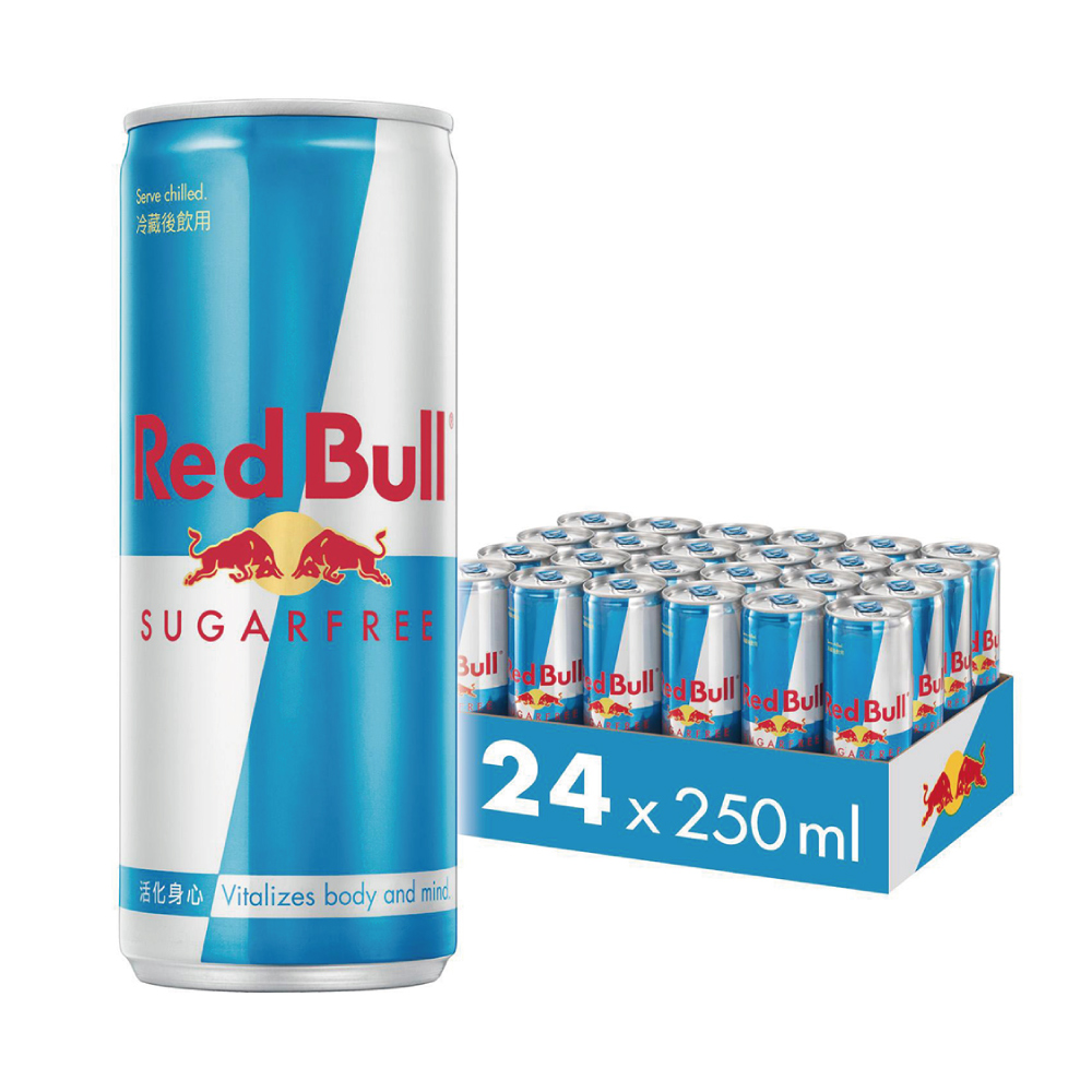 Red Bull 紅牛無糖能量飲料 250ml (24罐/箱)+Red Bull 紅牛無糖能量飲料 250ml 4入組