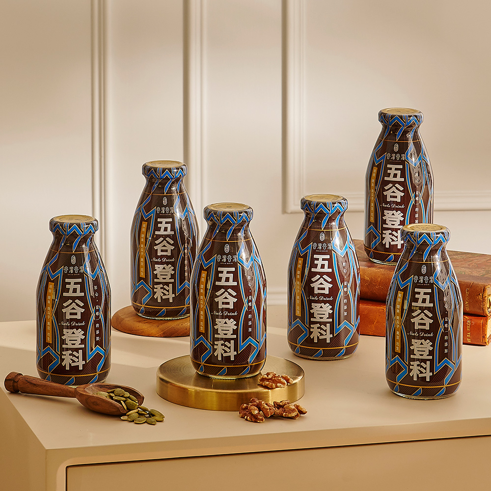 【谷溜谷溜】五穀登科(堅果)｜295ml*6瓶(無禮盒) 堅果飲 早餐 養生飲