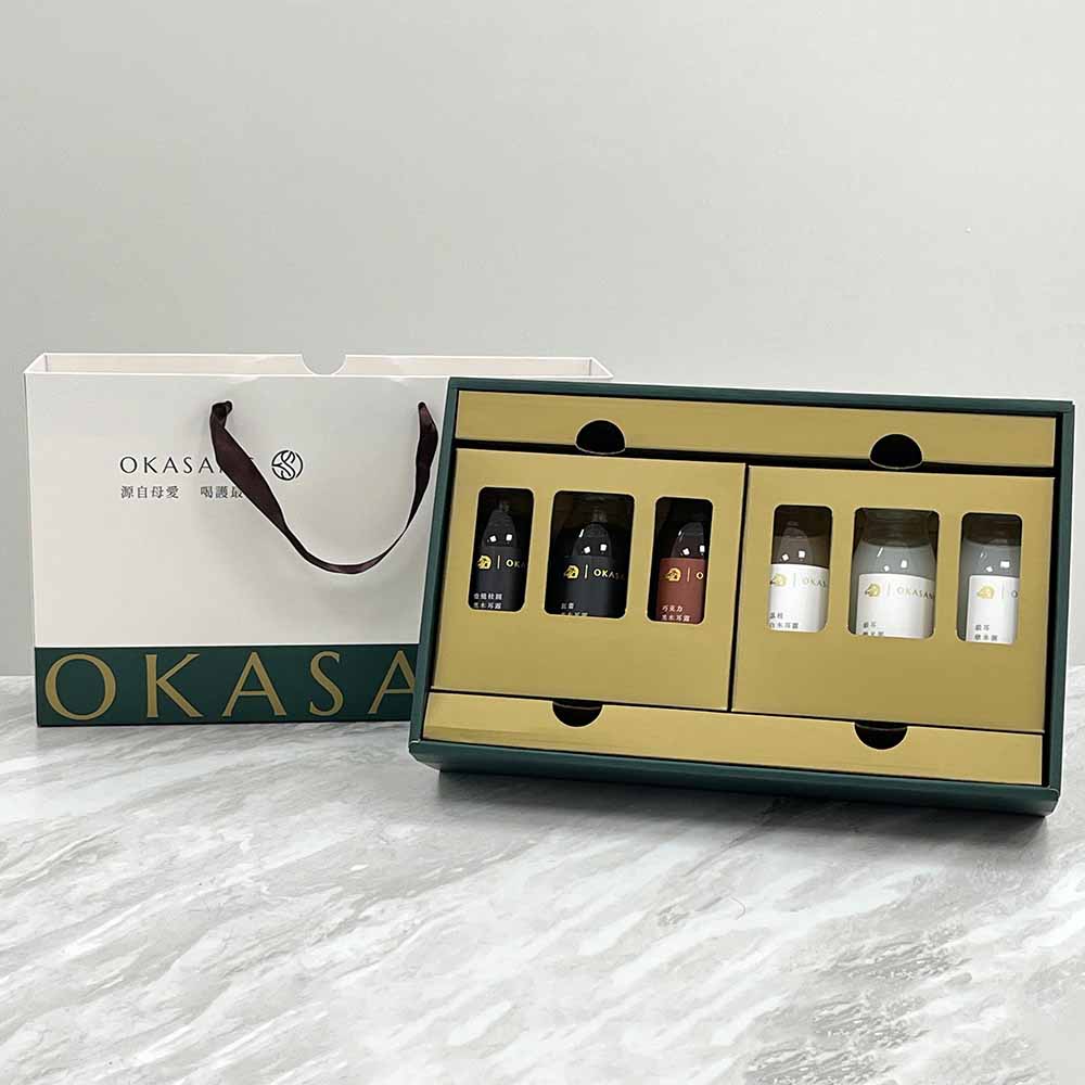 O卡桑精裝黑白木耳露禮盒(六入木耳露)(195ml×6罐/盒)