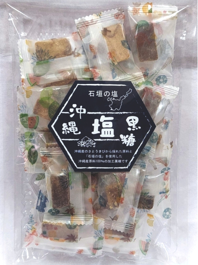 日本 SANTA 鹽味黑糖 100g
