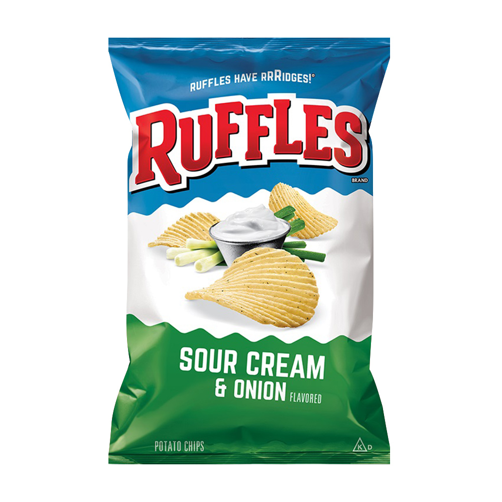 《 Ruffles》洋芋片-洋蔥口味(184.2g/包)