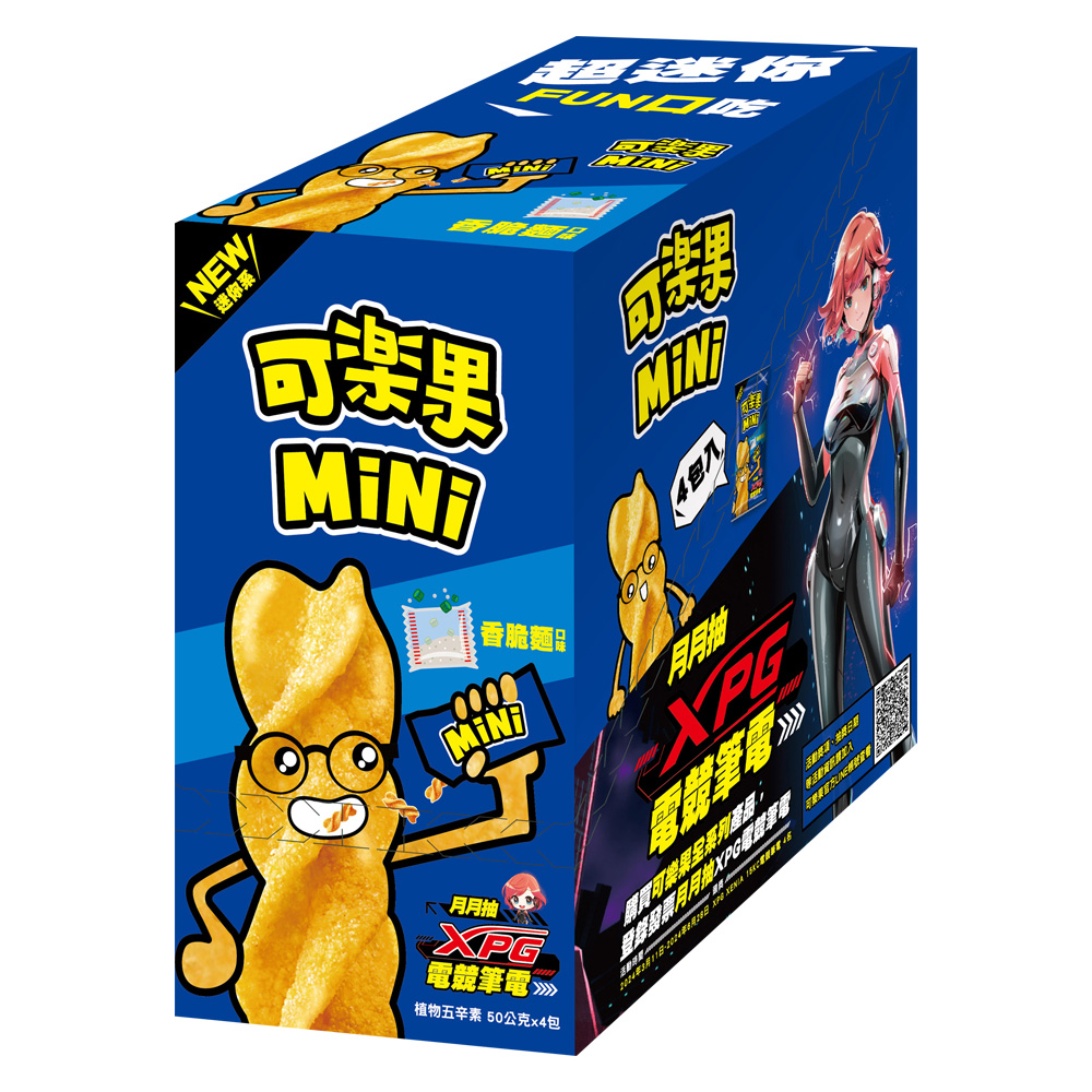 可樂果Mini香脆麵口味(50gx4包/盒)