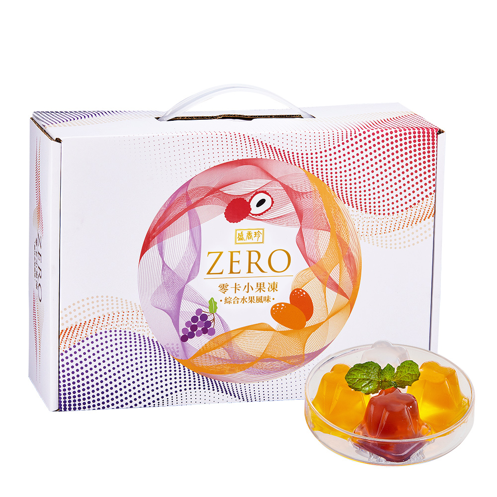 《盛香珍》零卡小果凍禮盒-綜合水果風味1500g/盒
