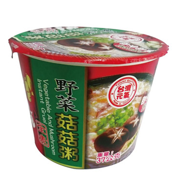 《臺旺》野菜菇菇粥 (37公克/杯)x5