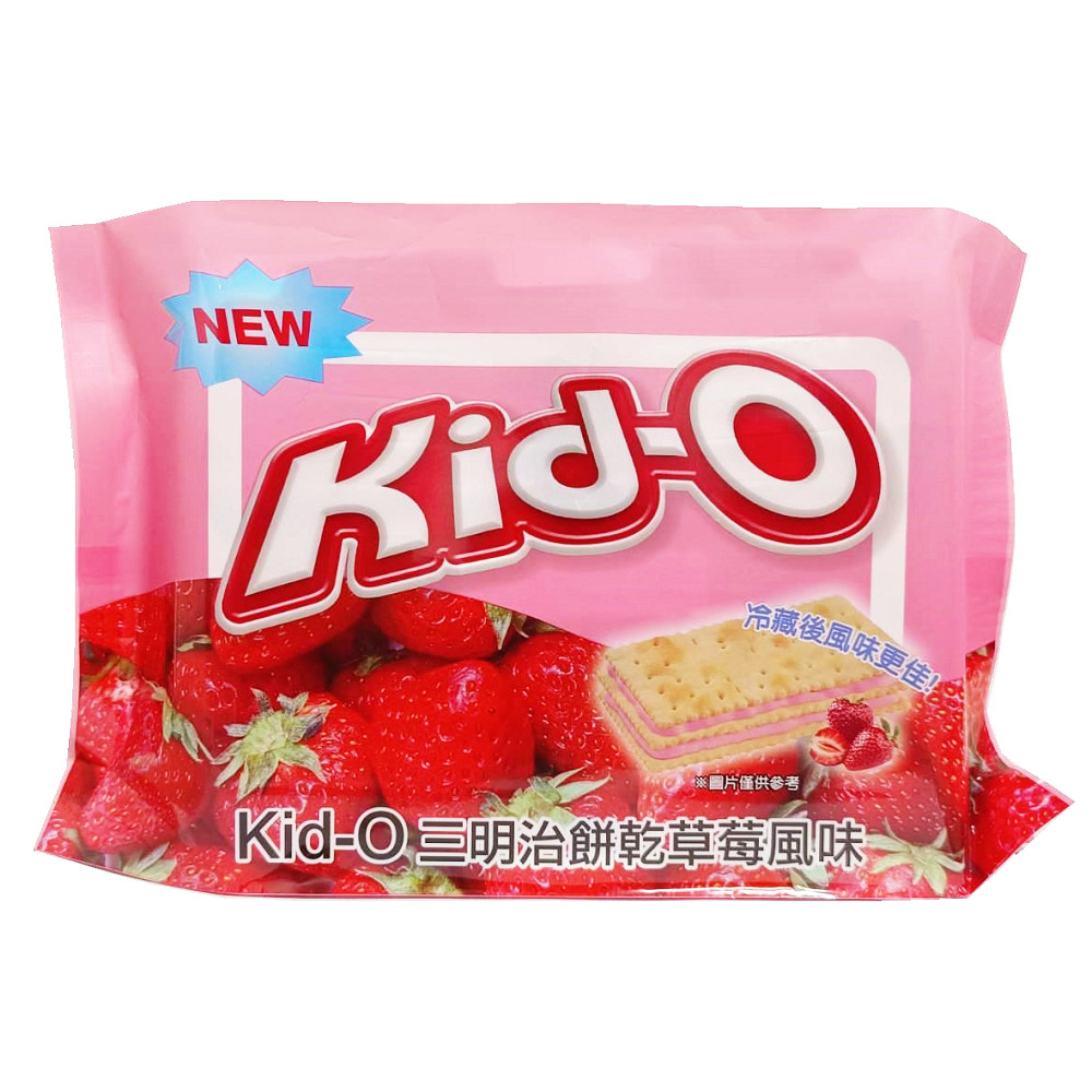 Kid-O 三明治餅乾-草莓風味 340g