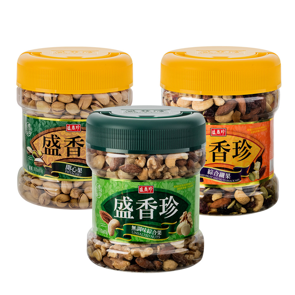 盛香珍開心果/綜合纖果/無調味綜合果 禮桶 x2桶