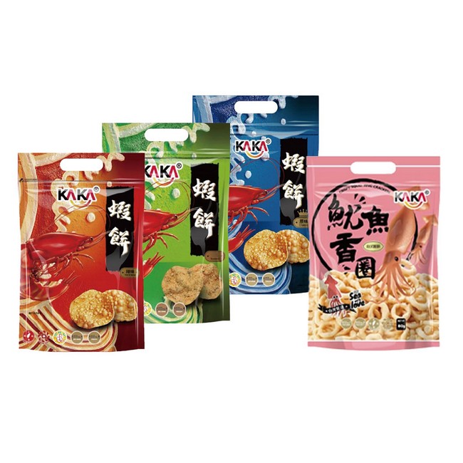 KAKA 醬燒蝦餅 蝦餅 蝦片-80g/包 (5包/組) (WM1-0803)