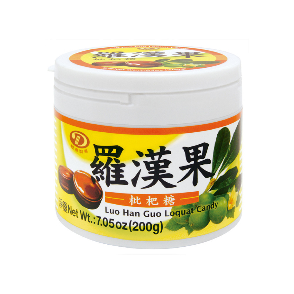 綠得 羅漢果枇杷喉糖 200g
