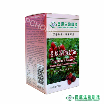 長庚生技 蔓越莓PAC36 (60粒/瓶)