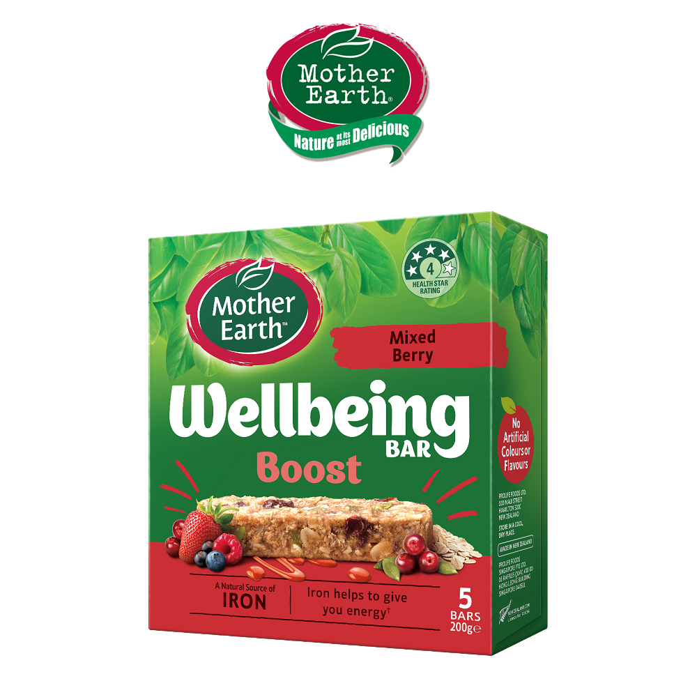 【紐西蘭Mother Earth】Wellbeing綜合莓果營養威力棒 （純素） 200g