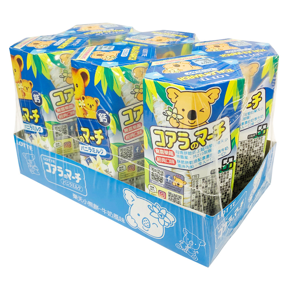 LOTTE小熊餅-牛奶口味(37g) x 6盒