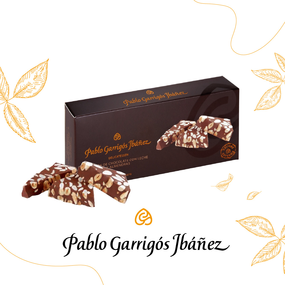 【Pablo Garrigos Ibanez】西班牙進口牛奶巧克力杏仁堅果糖300g