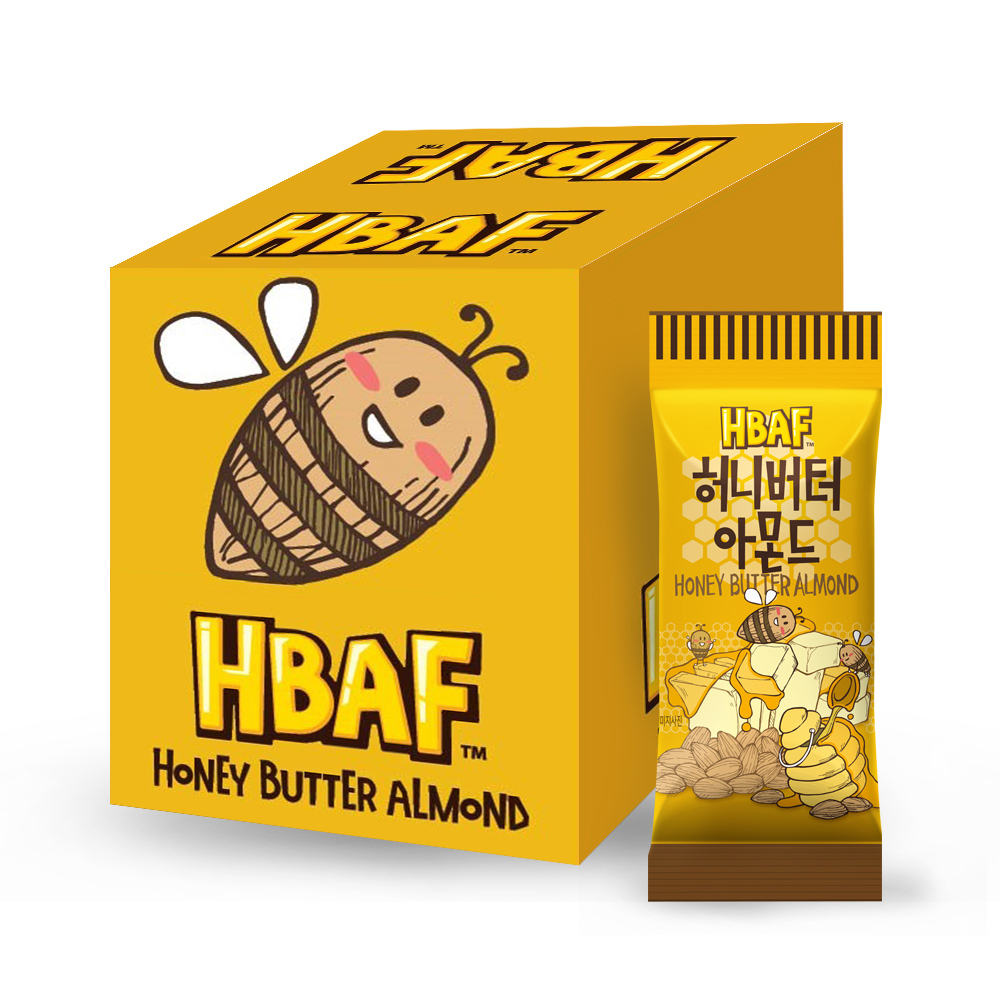 HBAF 杏仁果-蜂蜜奶油味單盒裝12包(360g)