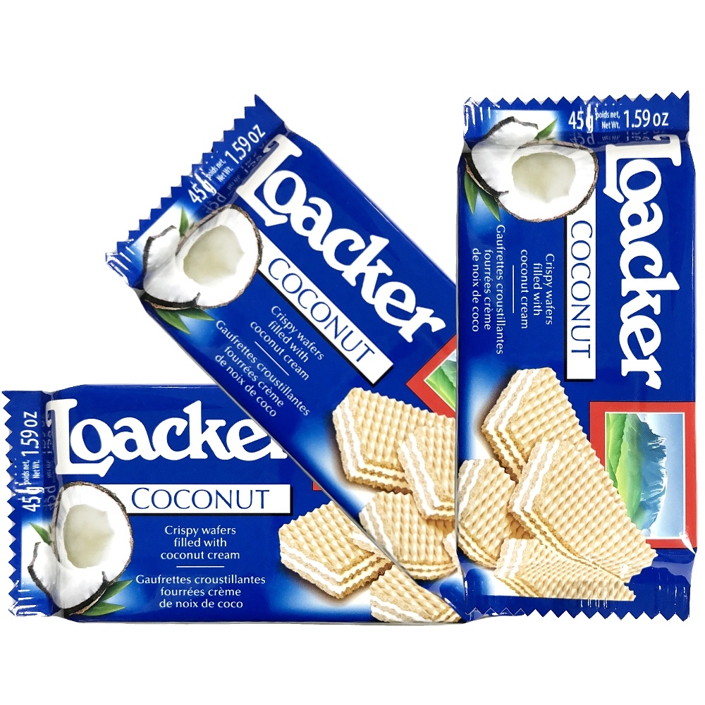 《Loacker》義大利萊佳椰子哈斯餅45g*3入