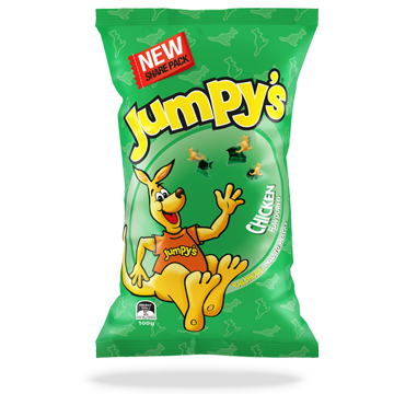 Jumpys 3D袋鼠歡樂洋芋片-雞汁(100g)