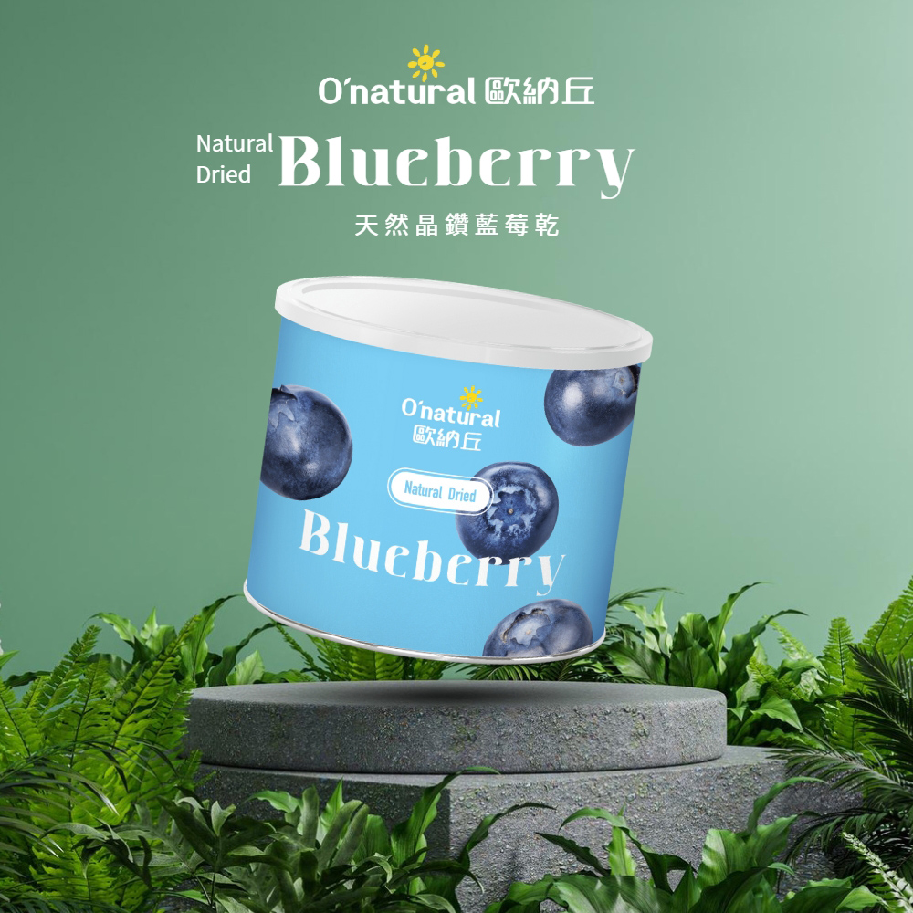 歐納丘晶鑽藍莓乾210g