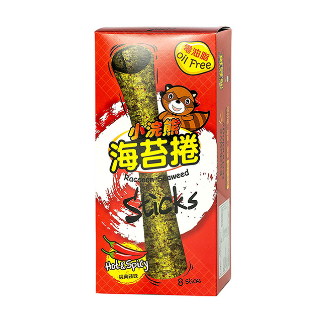 【小浣熊】海苔捲 經典辣味 24g*3盒