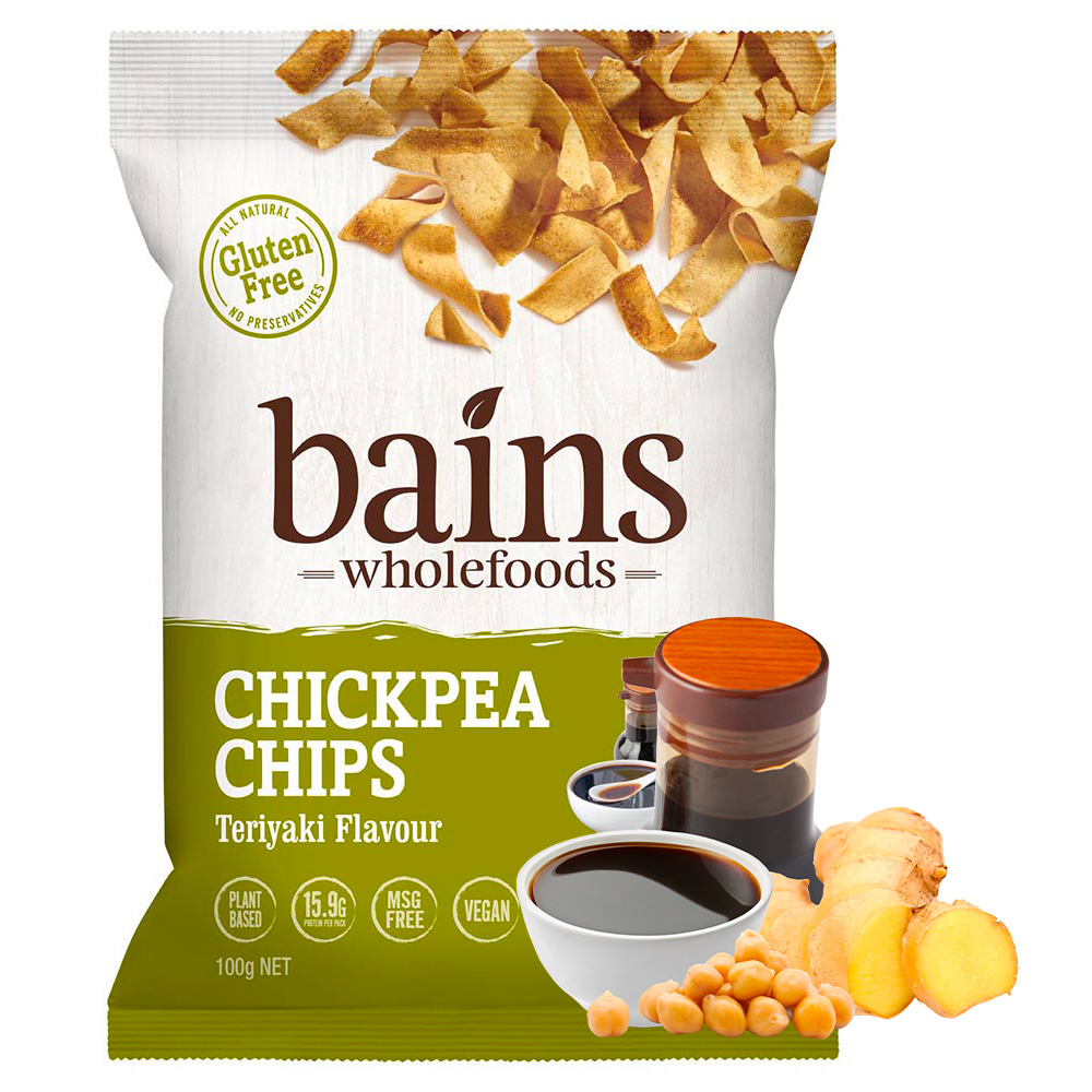 澳洲Bains Wholefoods 鷹嘴豆零食脆片100g (照燒風味)