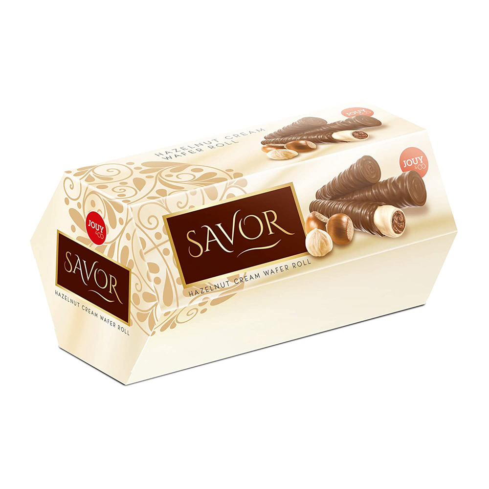荷蘭JOUY-榛果巧克力捲心酥禮盒162g