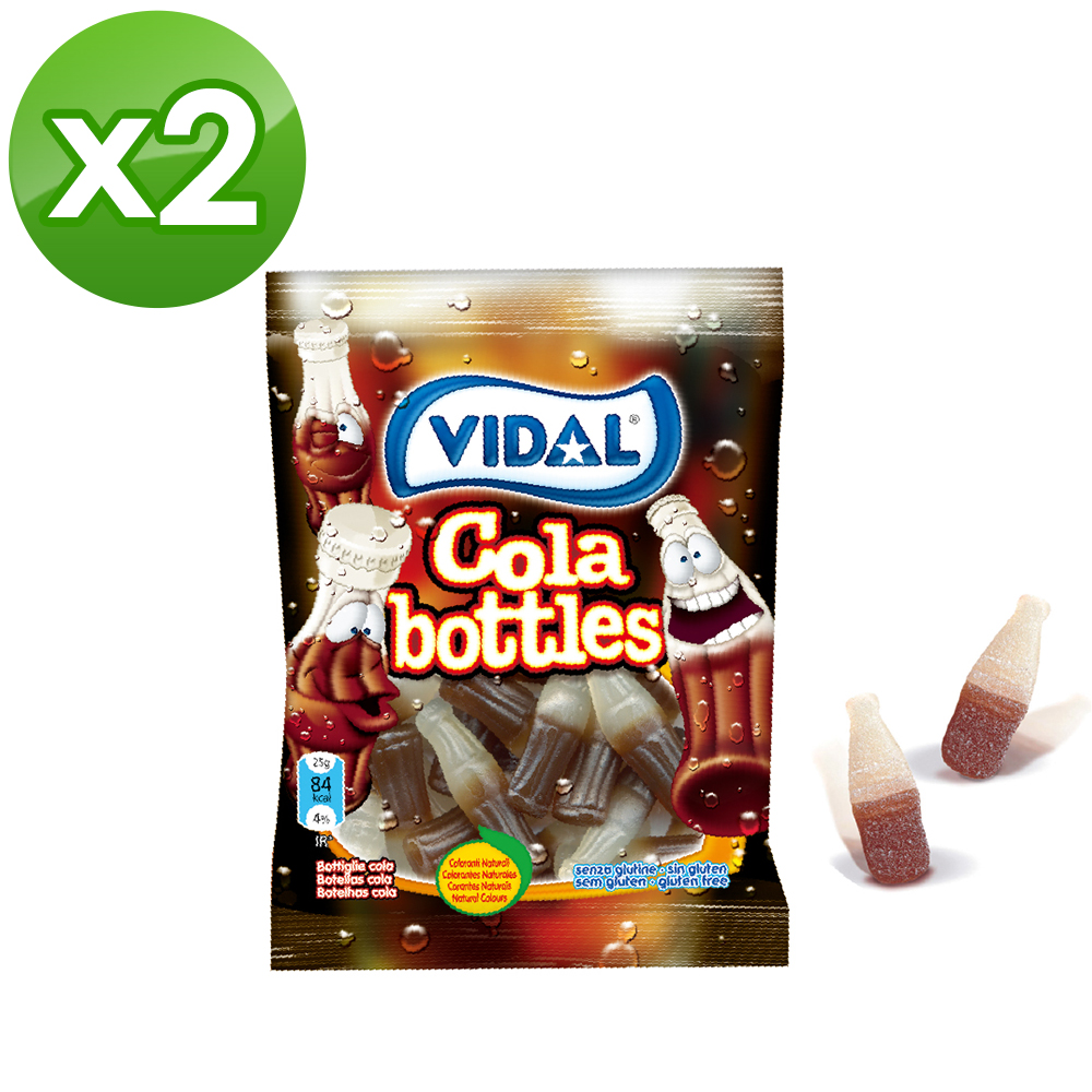 Vidal 可樂瓶造型QQ軟糖 100gX2
