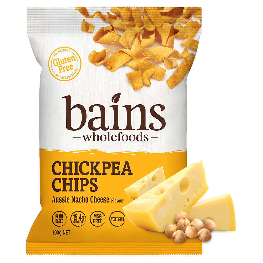 澳洲Bains Wholefoods 鷹嘴豆零食脆片100g (澳洲起司)