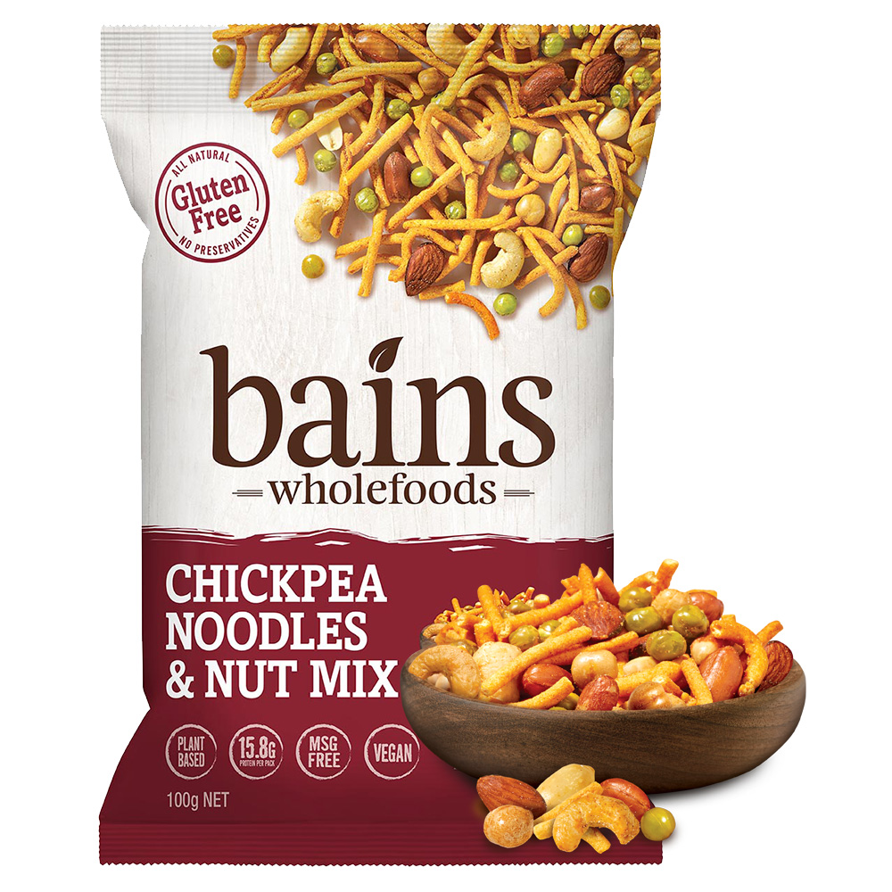 澳洲Bains Wholefoods 鷹嘴豆零食點心麵(綜合堅果)100g