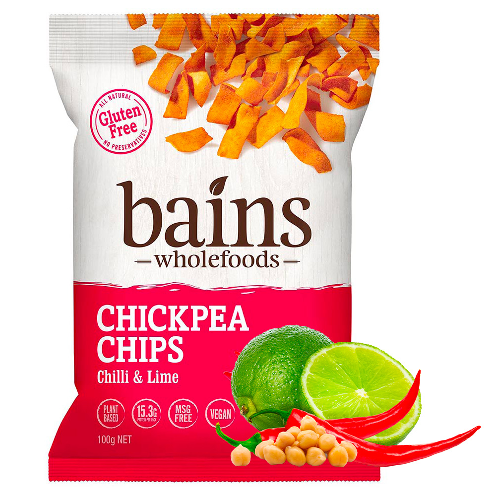 澳洲Bains Wholefoods 鷹嘴豆零食脆片100g (香辣萊姆)