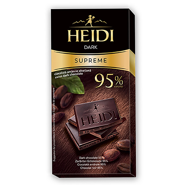 赫蒂HEIDI 95%黑巧克力50gx3
