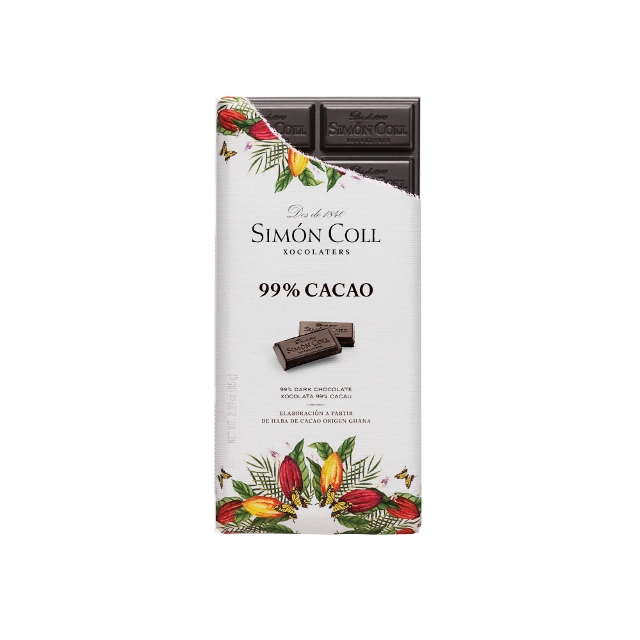 Simon Coll 99% 黑巧克力片85g