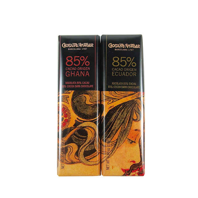 慕夏85%黑巧克力片組36g