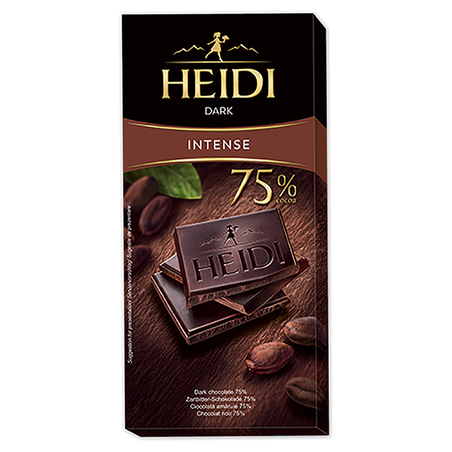 瑞士赫蒂75%黑巧克力 80g