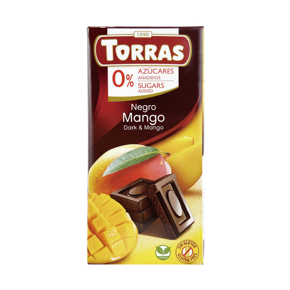 TORRAS 多樂芒果醇黑巧克力75G