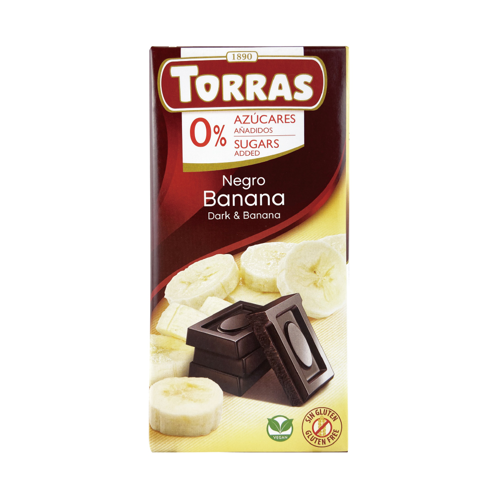 TORRAS 多樂香蕉醇黑巧克力75G
