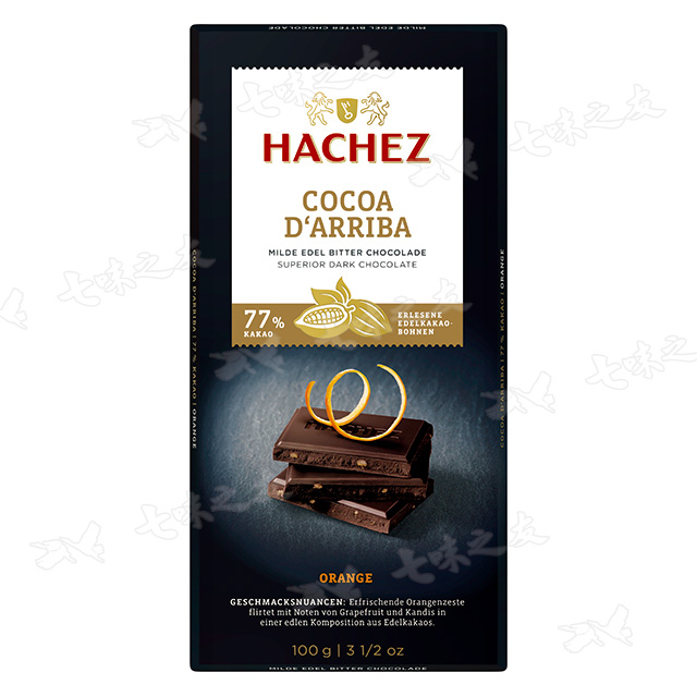 HACHEZ 21488 香橙巧克力77% 100g