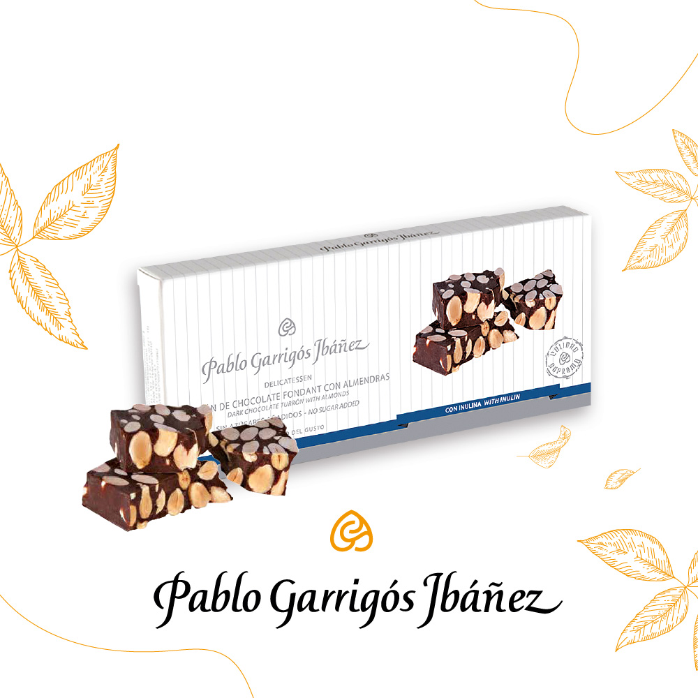 【Pablo Garrigos Ibanez】西班牙進口牛奶巧克力杏仁堅果糖 減糖配方200g