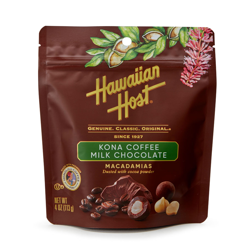 《HH》天堂夏威夷豆牛奶巧克力袋裝 - Kona咖啡口味(113g)