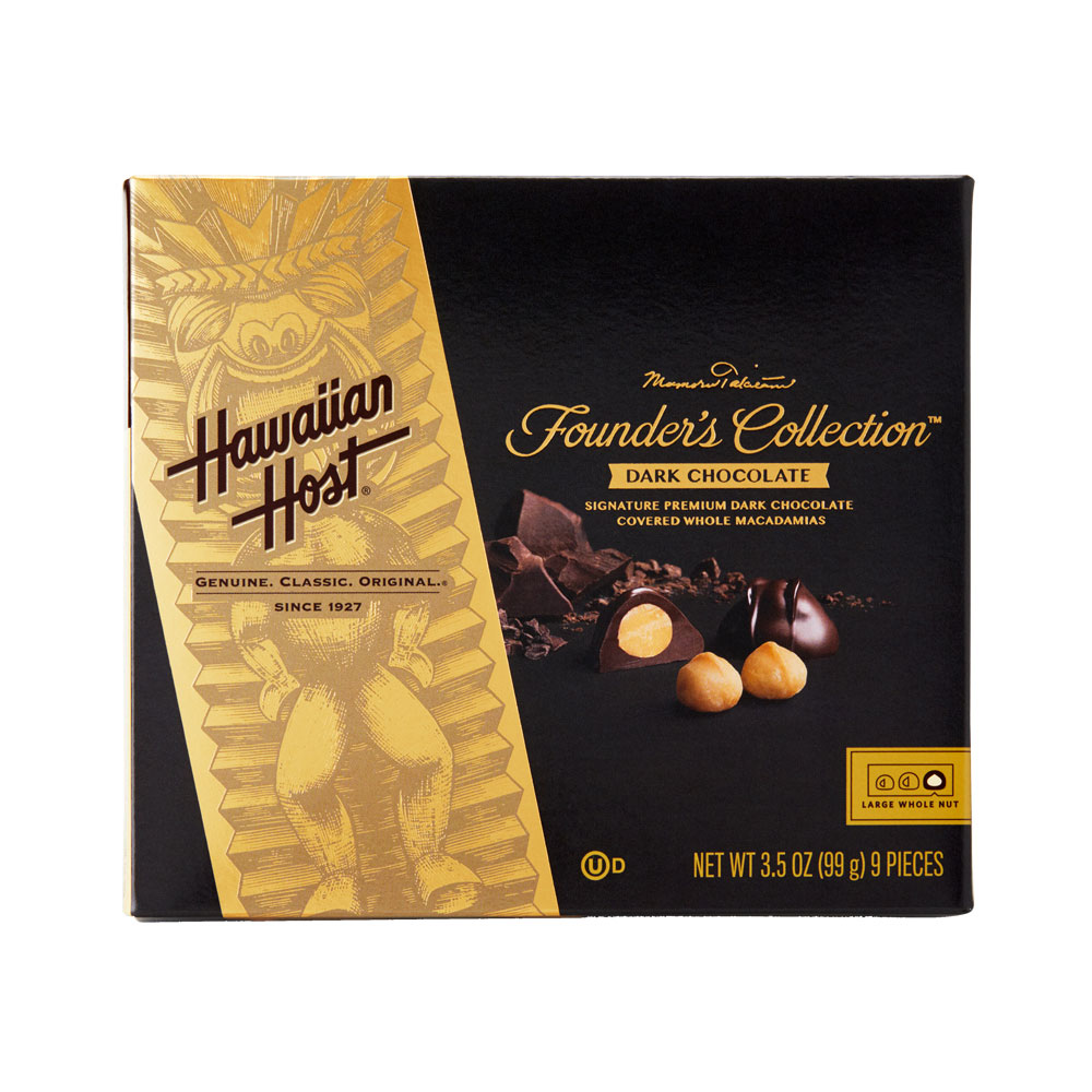 《HH》創始人夏威夷豆黑巧克力9入盒裝(99g)