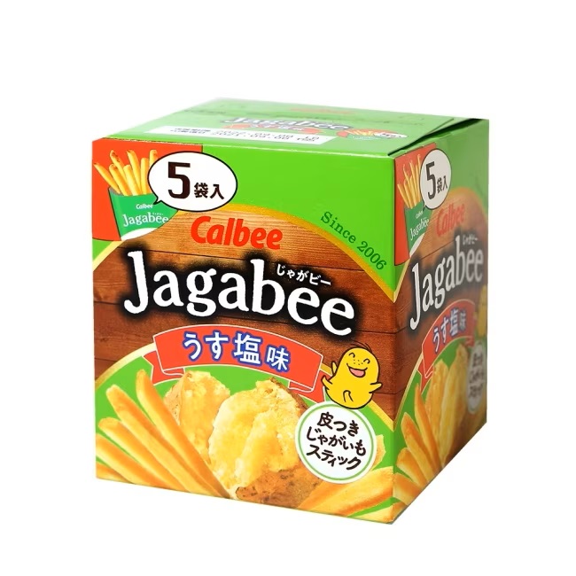 Calbee日本加卡比薯條-鹽味盒裝 75g x5