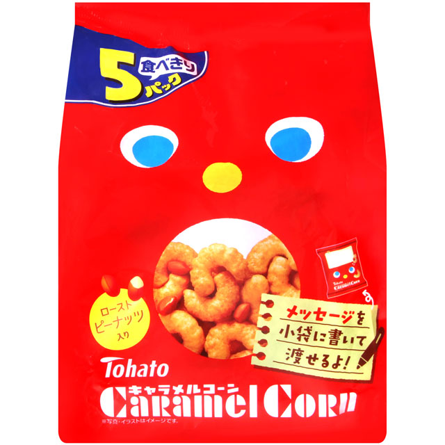 TOHATO 焦糖玉米脆果-5袋入 (95g)x3